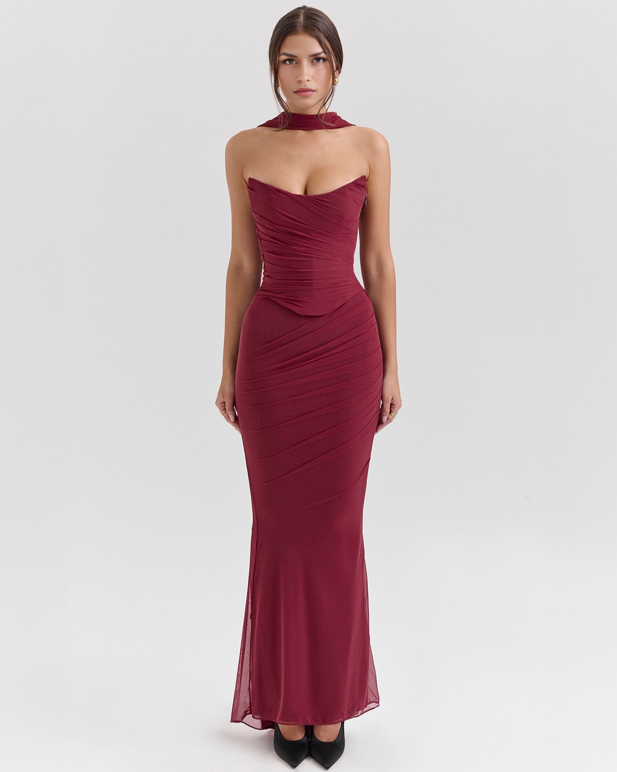 Joyce | Elegant Sculpted Gown