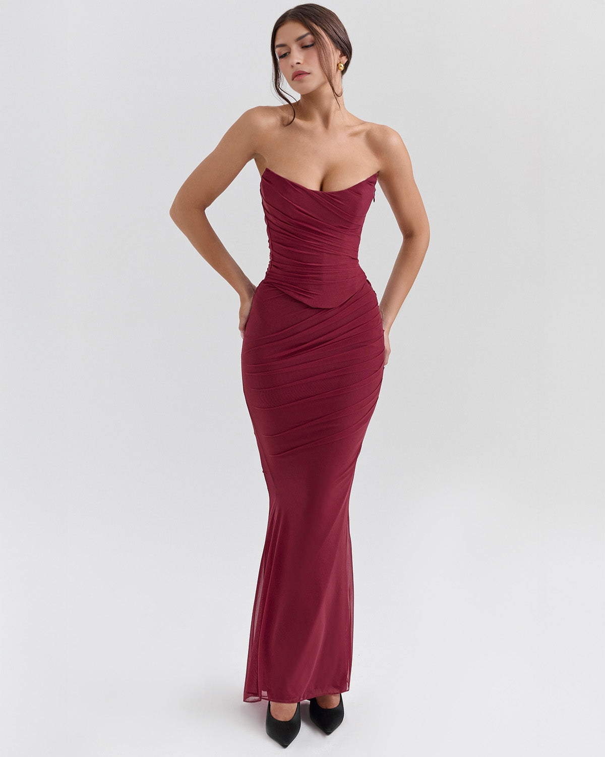 Joyce | Elegant Sculpted Gown