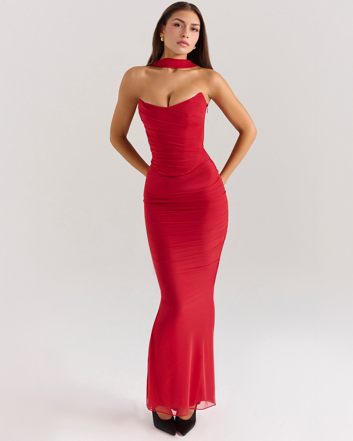 Joyce | Elegant Sculpted Gown