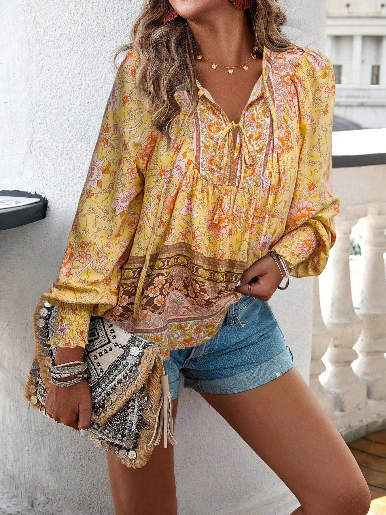 Zoey | Floral Smocked Blouse