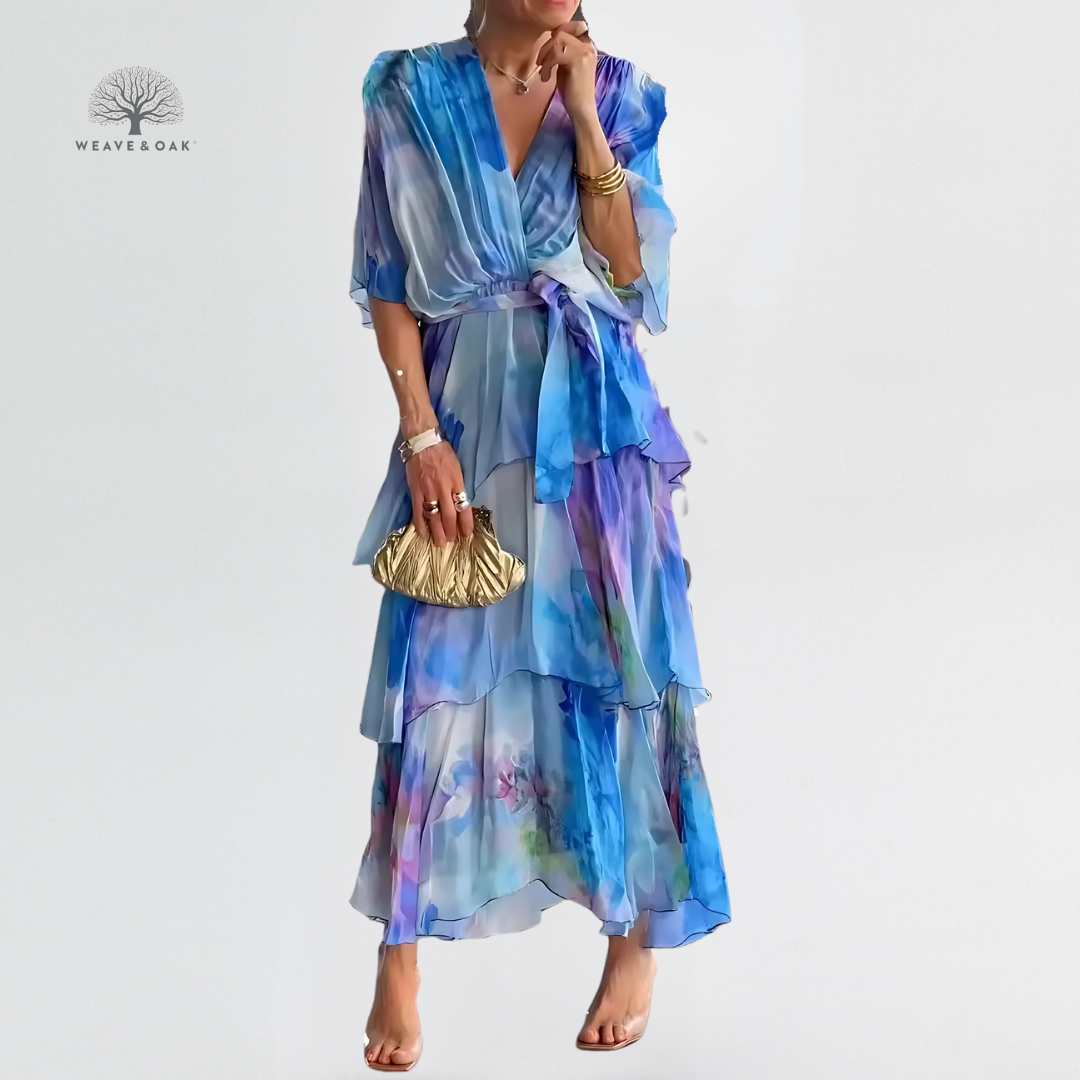 Amara | Tummy-Flattering Tiered Chiffon Dress