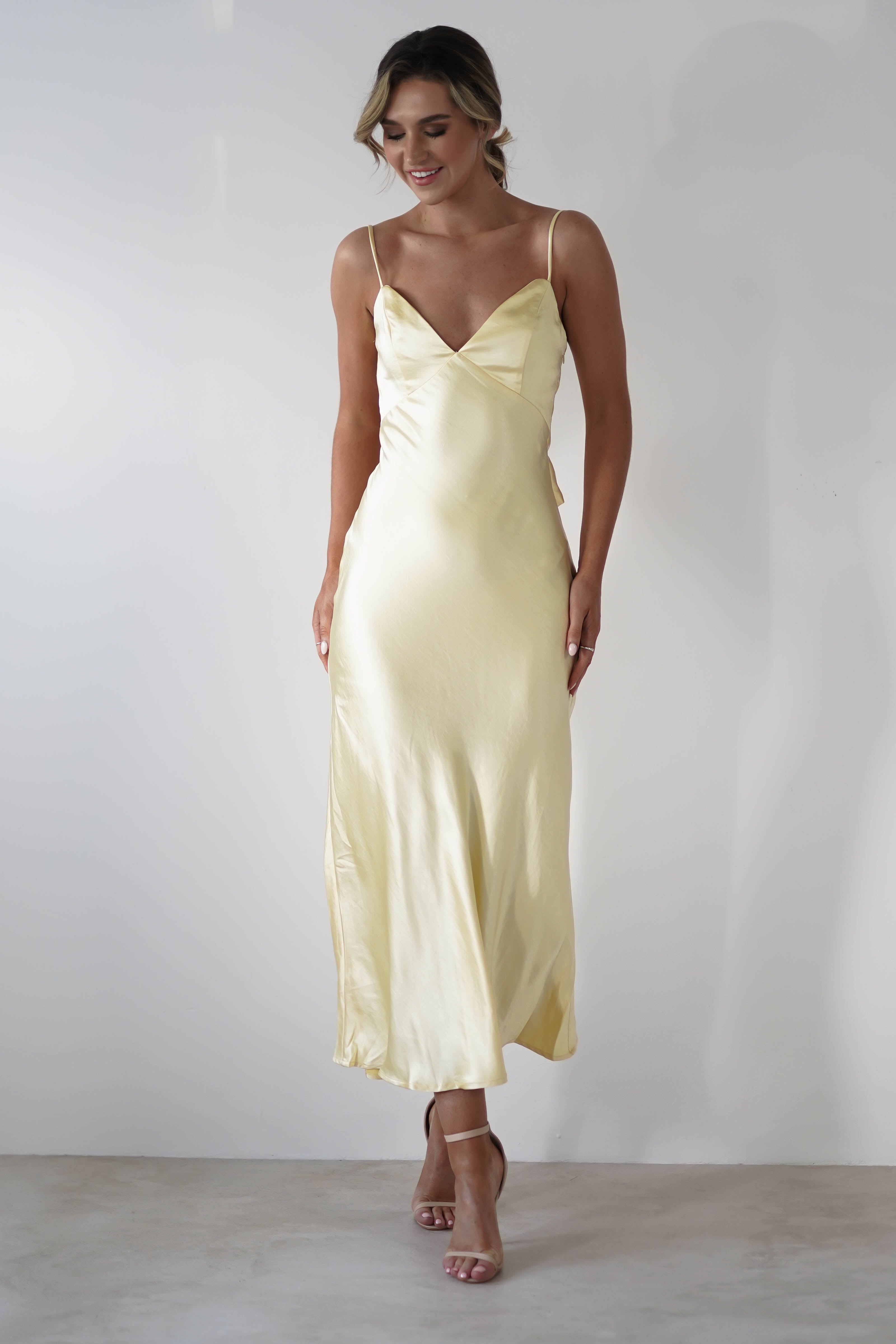 Melisande | Glowline Satin Dress